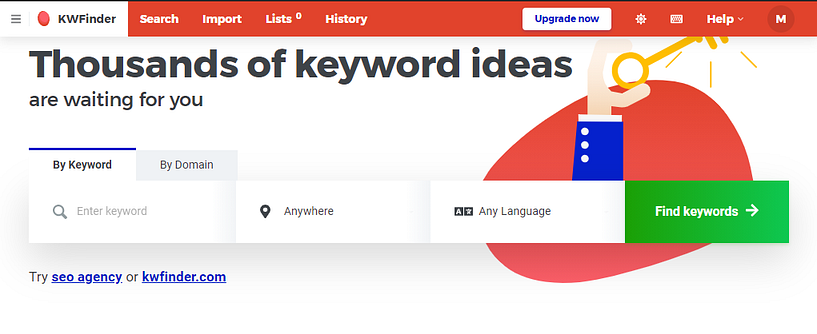 KWFinder (Keyword Planner)