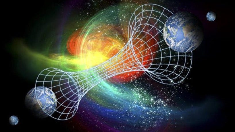 Have we found a parallel universe which runs backward in time ?