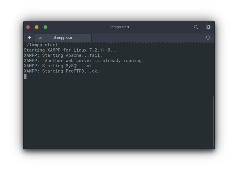Solved] XAMPP: Another web server is already running | by Kimiyuki Yukawa |  Medium
