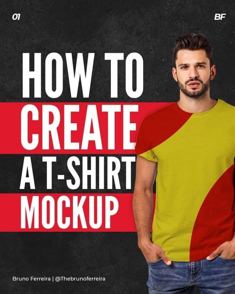 T-Shirt Mockup — Photoshop Tutorial | by Ruslan Galba | @hellotegra | Medium