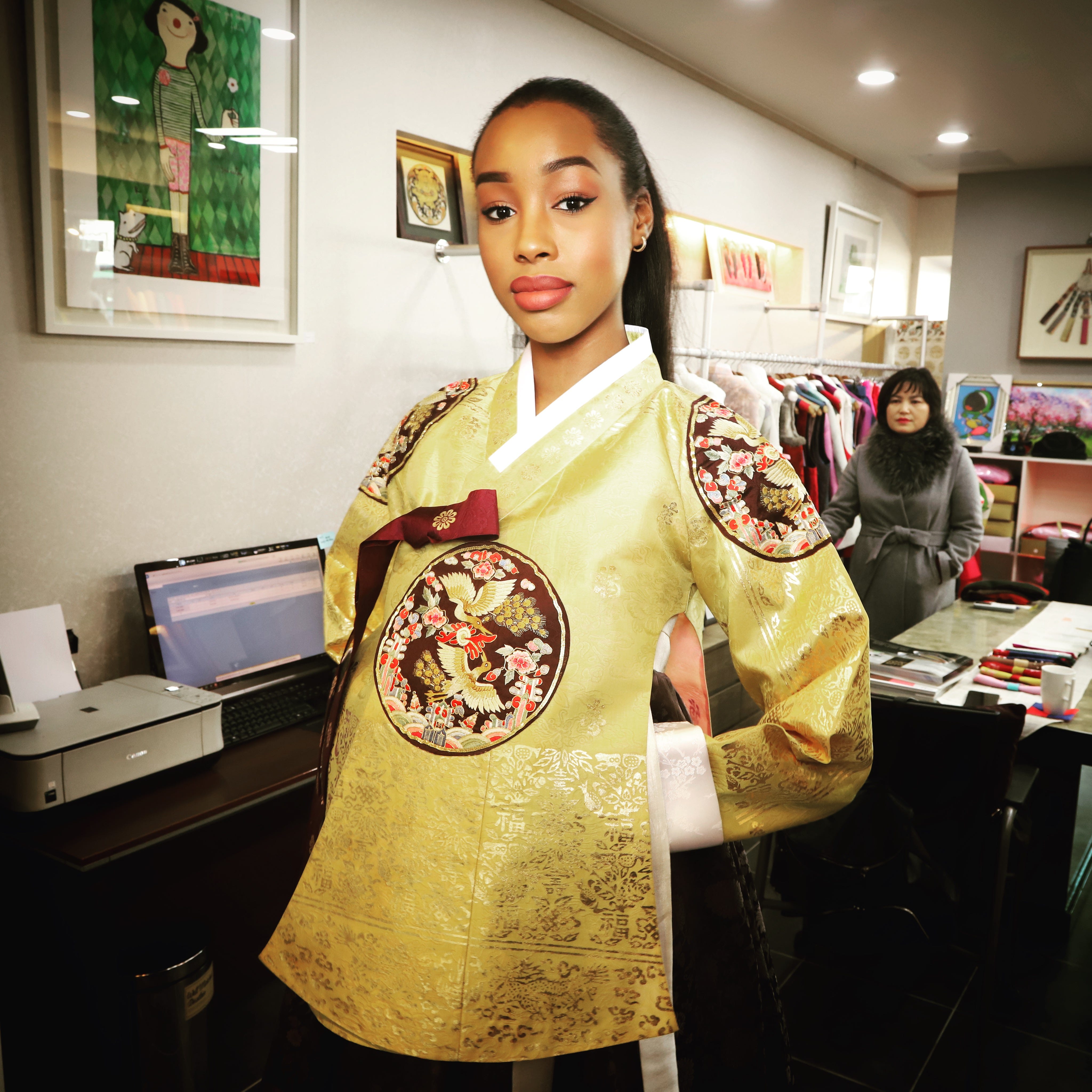 gold hanbok