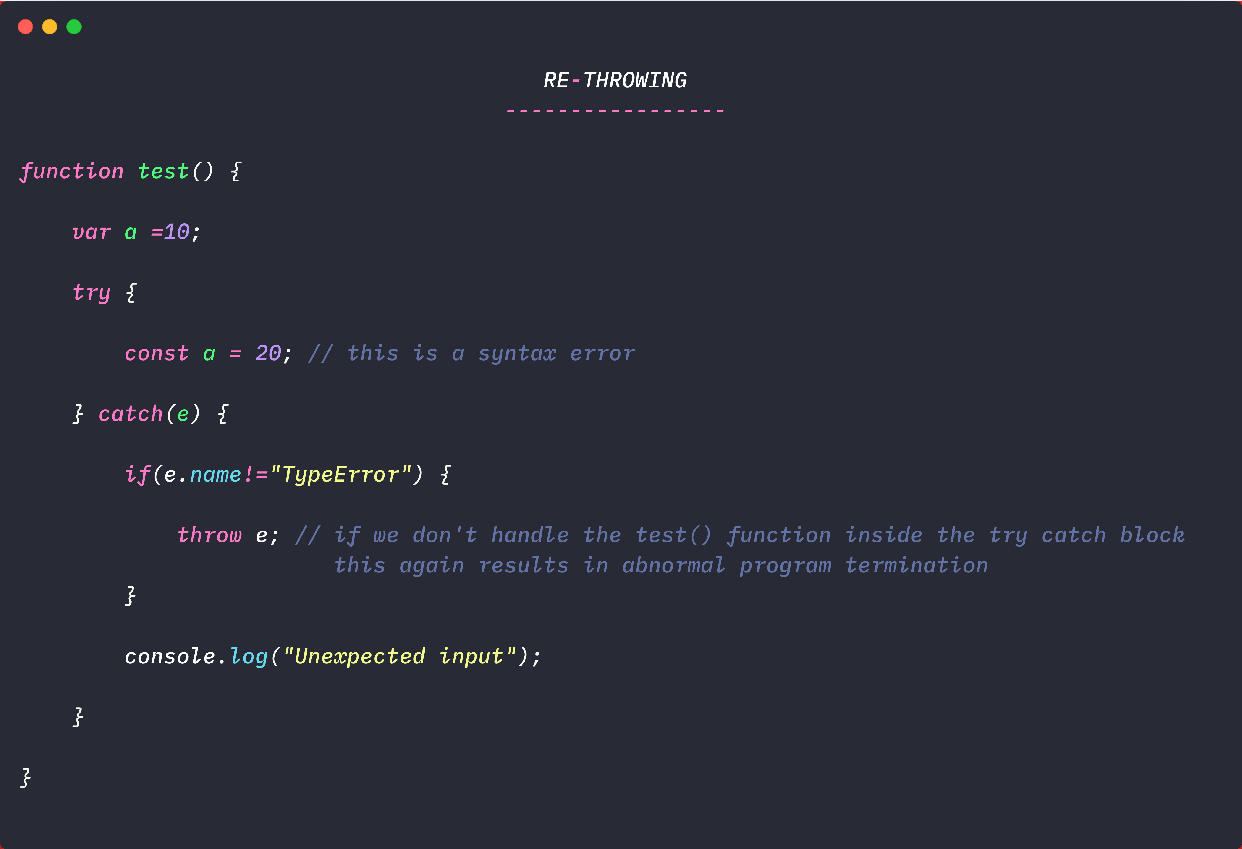 38 Javascript Try Catch Throw Example Javascript Nerd Answer