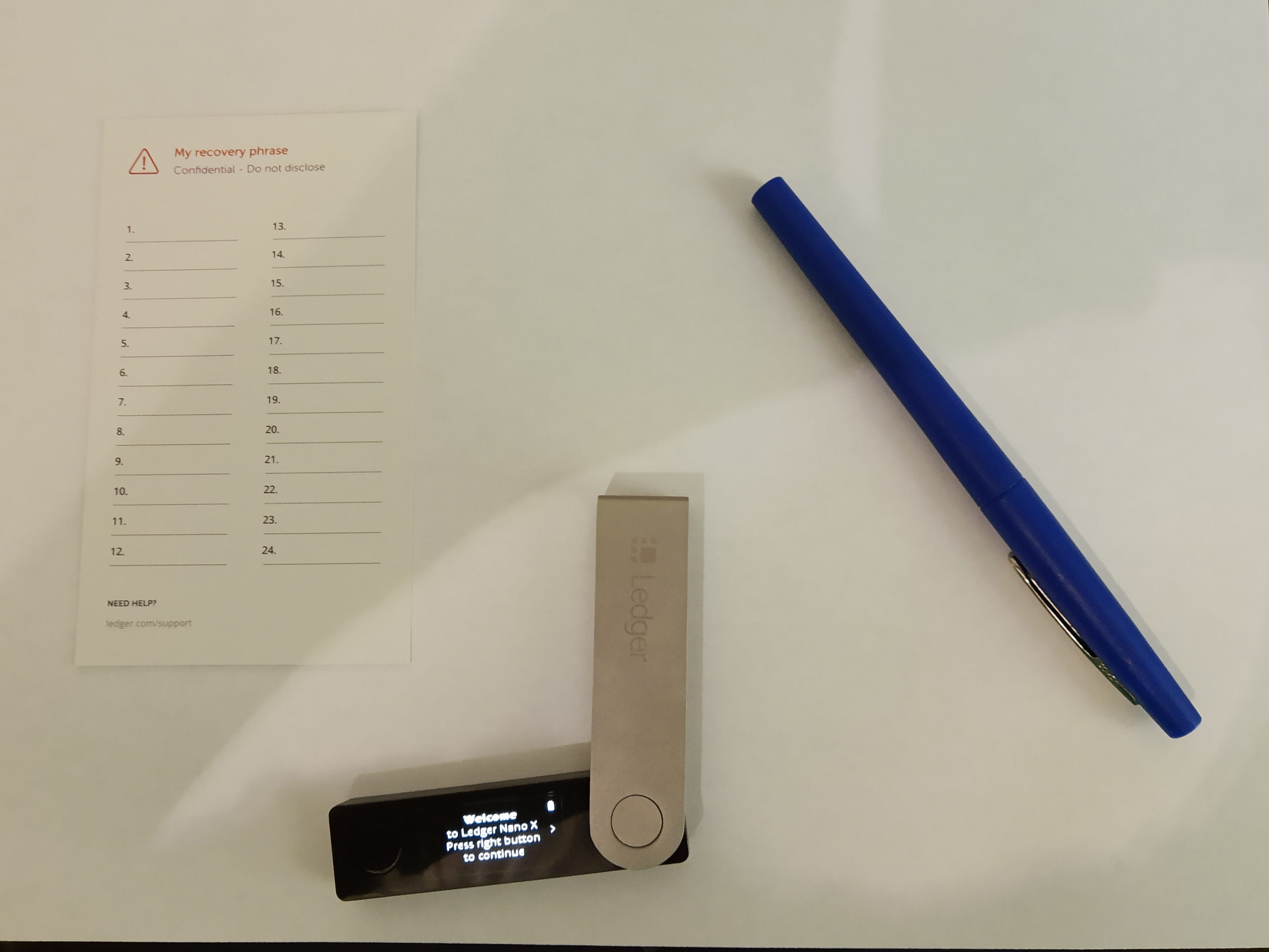 Set up and restore a ledger nano X with an optional passphrase or 25th-word  | by Took Drums | Medium