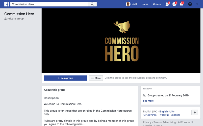 CH Facebook Group