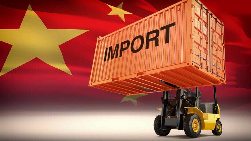 Image result for ilustrasi import cina