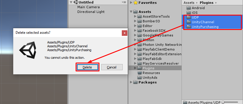 how to uninstall unity packages