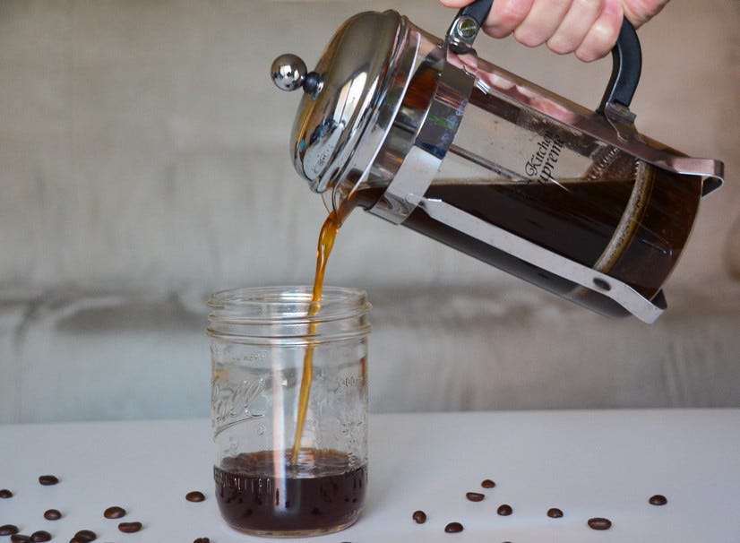 Cold Brew Coffee In The French Press 
