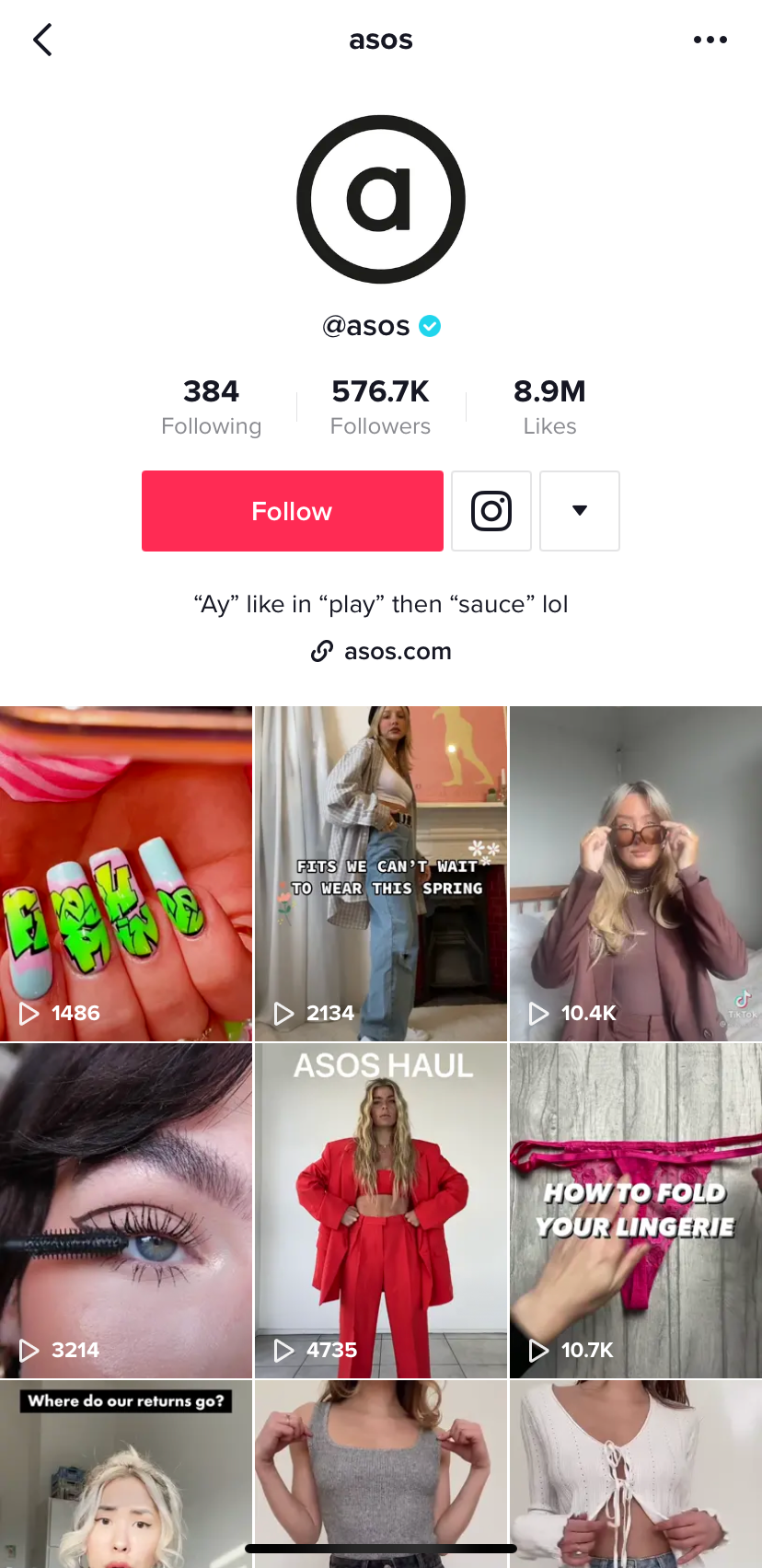 Good TikTok Creative Case Study — Asos on TikTok | by Anthony McGuire |  DailyTikTok | Medium