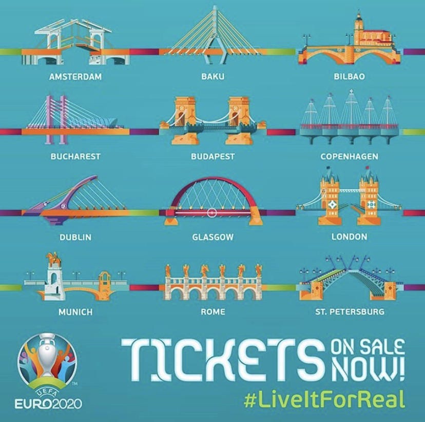 Tickets for EURO 2020. The window is now open for tickets in… | by  Bitcademy | Medium