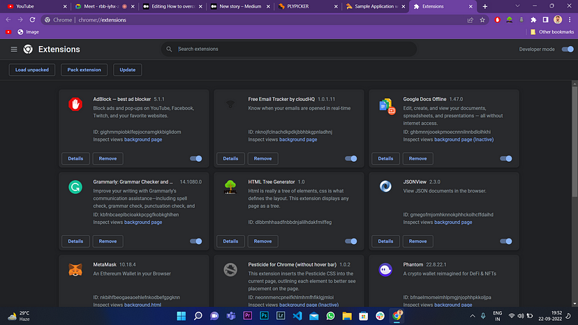 Extension Manager