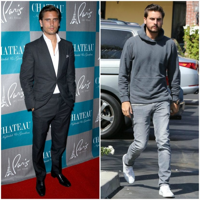 scott disick wearing chelsea boots