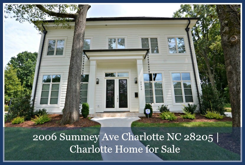 2006 Summey Ave Charlotte Nc 28205 Charlotte Home For Sale