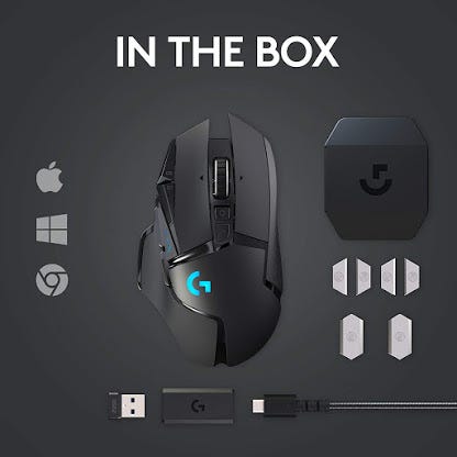 Logitech G502 Lightspeed Wireless Gaming Mouse With Hero 25k Sensor By Shirazisayd Medium