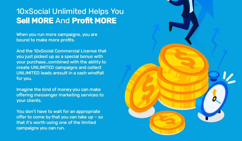 10xSocial PRO Unlimited OTO Review by Neil Napier — Best Upsell #1 of 10xSocial App That Upgraded Features to Run UNLIMITED Campaigns, Collect & Engage UNLIMITED Leads, Send UNLIMITED Videos For UNLIMITED Leads, Sales & Profits. 6 Image for post