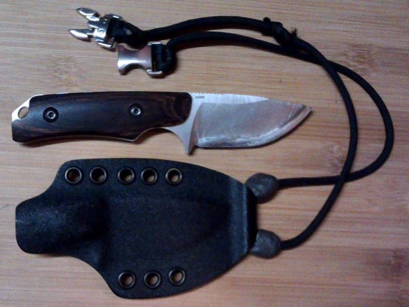 Wear a Neck Knife. Neck knives are better. by Aaron Wells Rants
