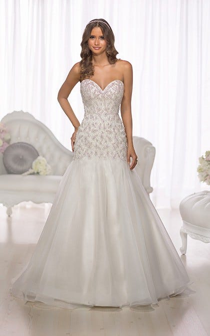 Essense Of Australia Designer A Line Wedding Gown Style D1691