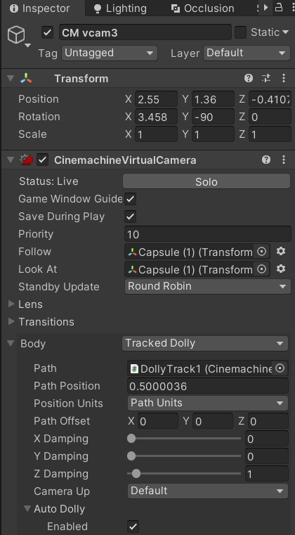 How to Dolly/Track a Camera in Unity | by Heathrileyo | May, 2022 | Medium