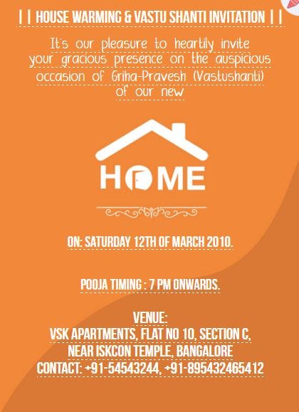 Featured image of post Housewarming Online Invitation Card Here are best housewarming invitation wording ideas with free canva templates