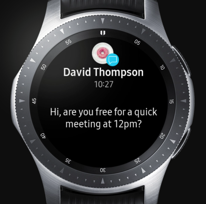 galaxy watch messenger