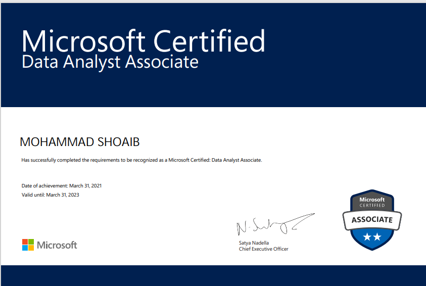 How to become a Microsoft Certified: Data Analyst Associate | by Mohammad  Shoaib | Medium