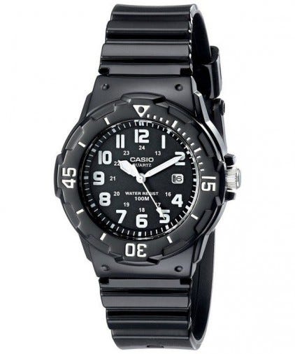 casio enticer analog black dial