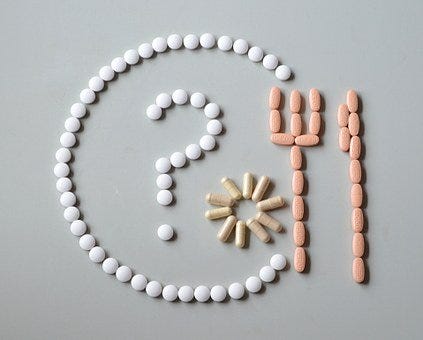 We should try to eat healthily and if it doesn't work, we can take supplements!
