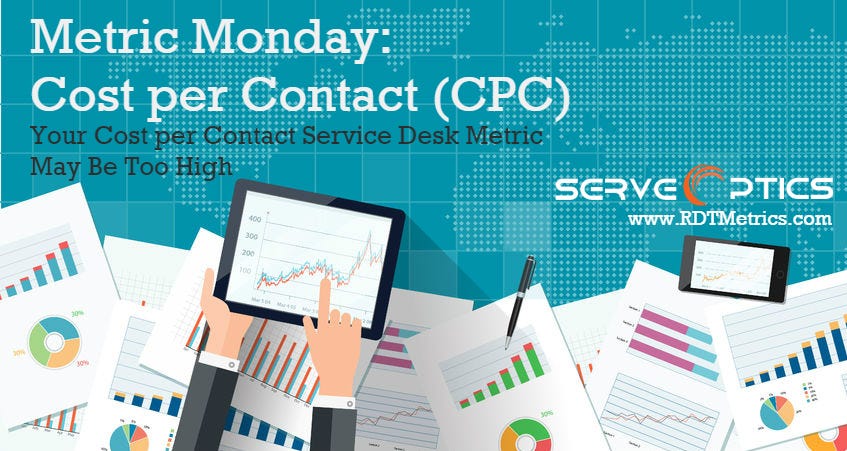 Your Cost Per Contact Service Desk Metric May Be Too High