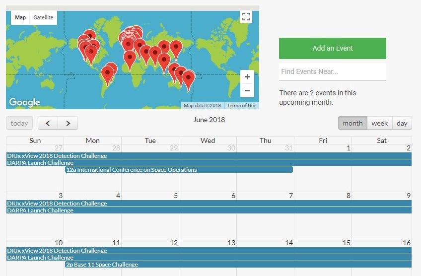 Worldwide Space Events Calendar We Now Has A Calendar Tracking By 