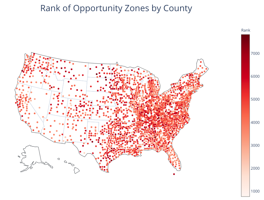 Map Of Opportunity Zones What I Discovered About Opportunity Zones From Analyzing Half A Million  Data Points | By Matt Grierson | Towards Data Science