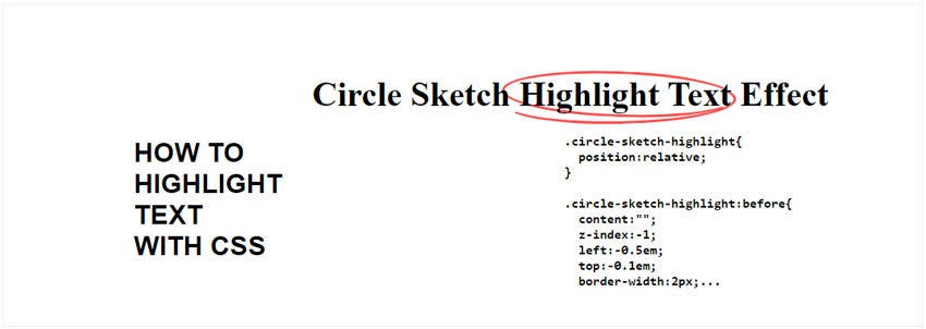 7 Cool Css Highlight Text Effects By John Negoita Medium 7 Cool Css Highlight Text Effects By John Negoita Medium