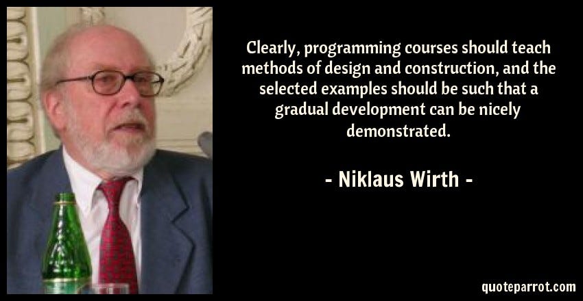 Niklaus Wirth (សរសេរកម្មវិធី). យើងមាន Structure ដែលបានបង្កើតឡើងដោយលោក ...