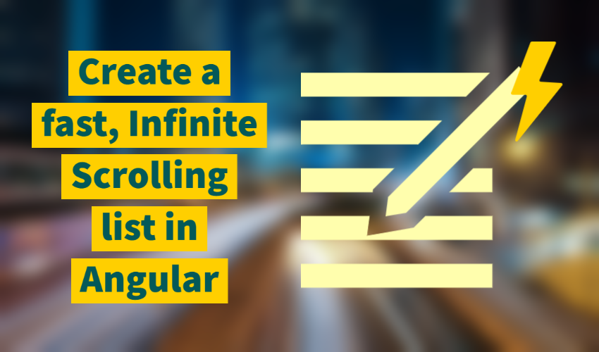 How to create infinite scrolling in Angular