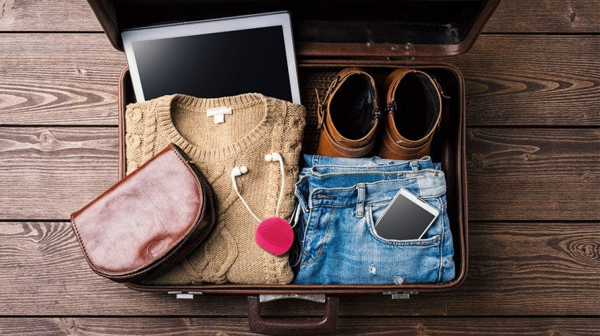 minimalist vacation packing