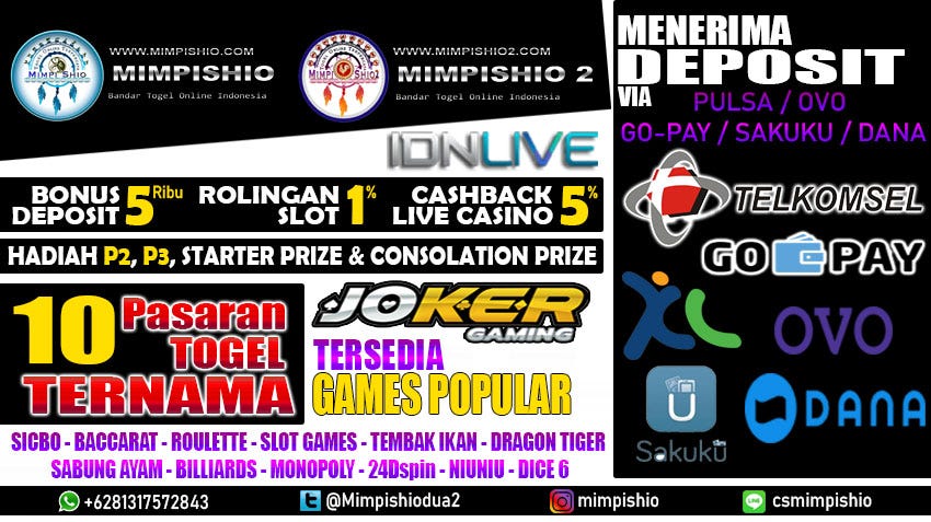 Bo Togel Deposit Via Pulsa Minimal 5000
, Menerima Deposit Via Pulsa Bandar Togel Terpercaya 2020 Bandar Togel Pasaran Bonafit Mimpishio By Mimpishio 2 Medium