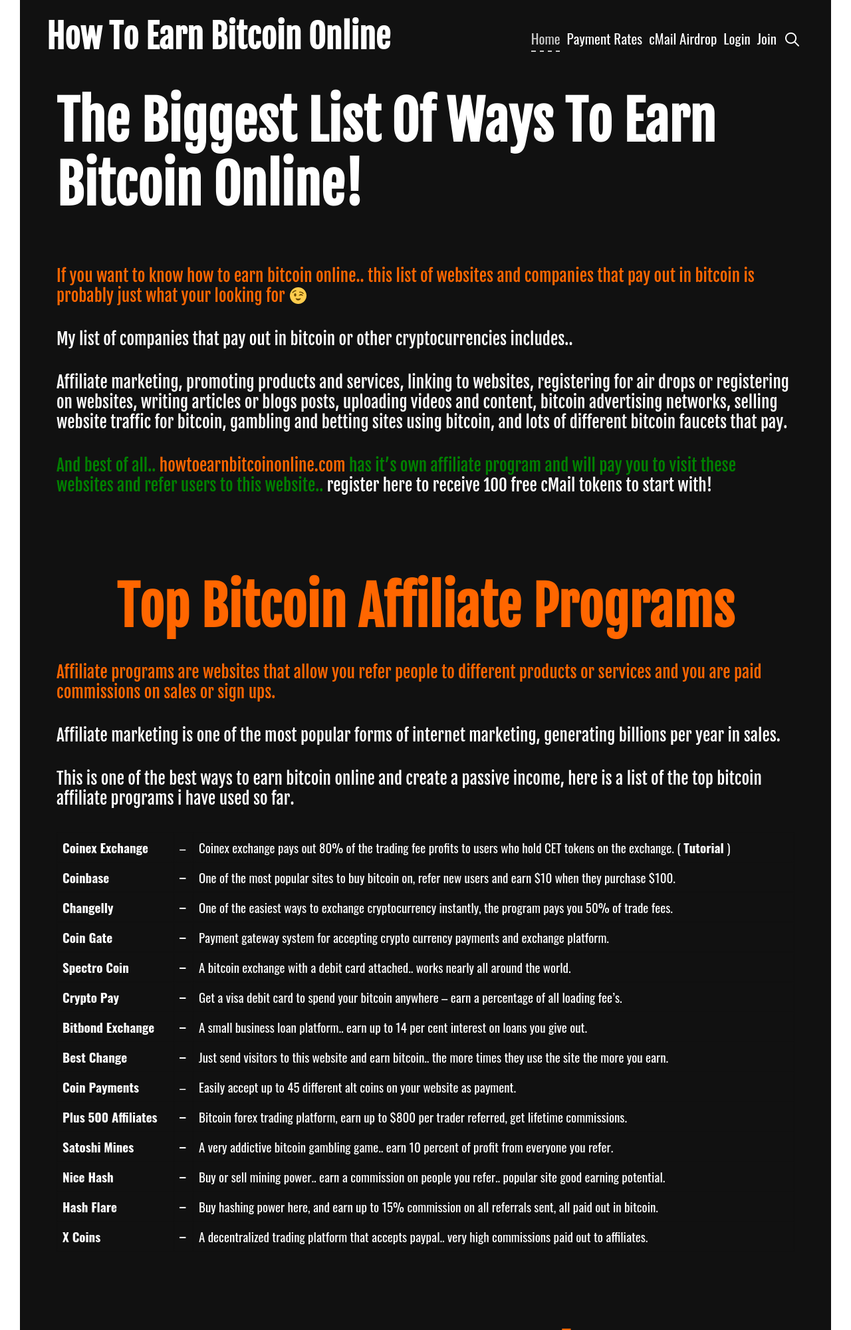 Earn Crypto Clicking On Links And Referring Users To This Website By Cmail The Crypto Currency Marketing Platform Medium