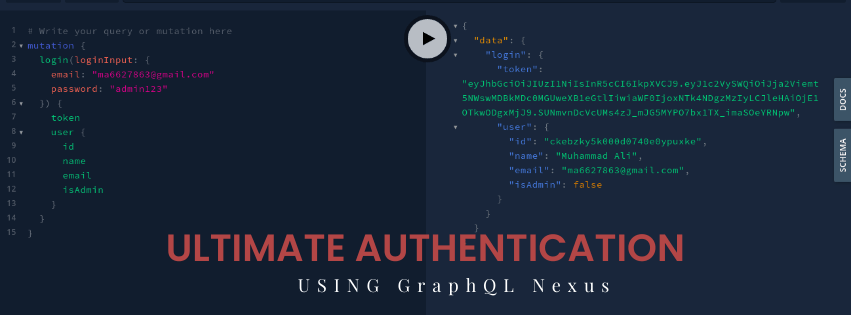 Ultimate Authentication using GraphQL Nexus
