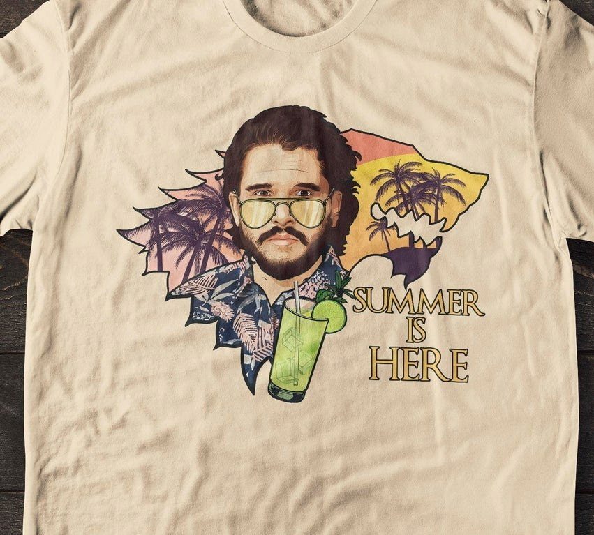 Summer Is Here Funny Game Of Thrones Jon Snow Movie Lovers Shirts