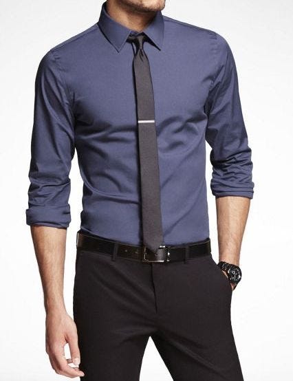 casual tie look