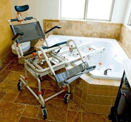 Commode Transfer Benches Bathing The Easy Way Patient Room