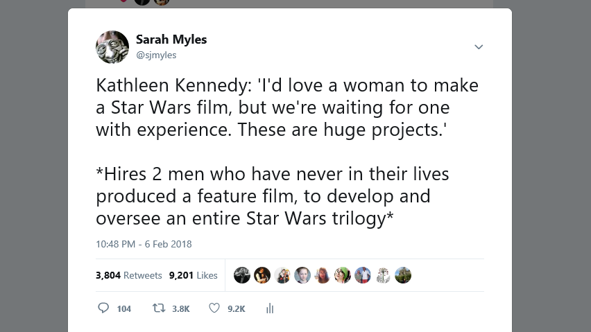 I Wrote A Star Wars Tweet, And All I Got Was This Fascinating Snapshot Of  Sexism In The Modern Age | by Sarah Myles | Medium