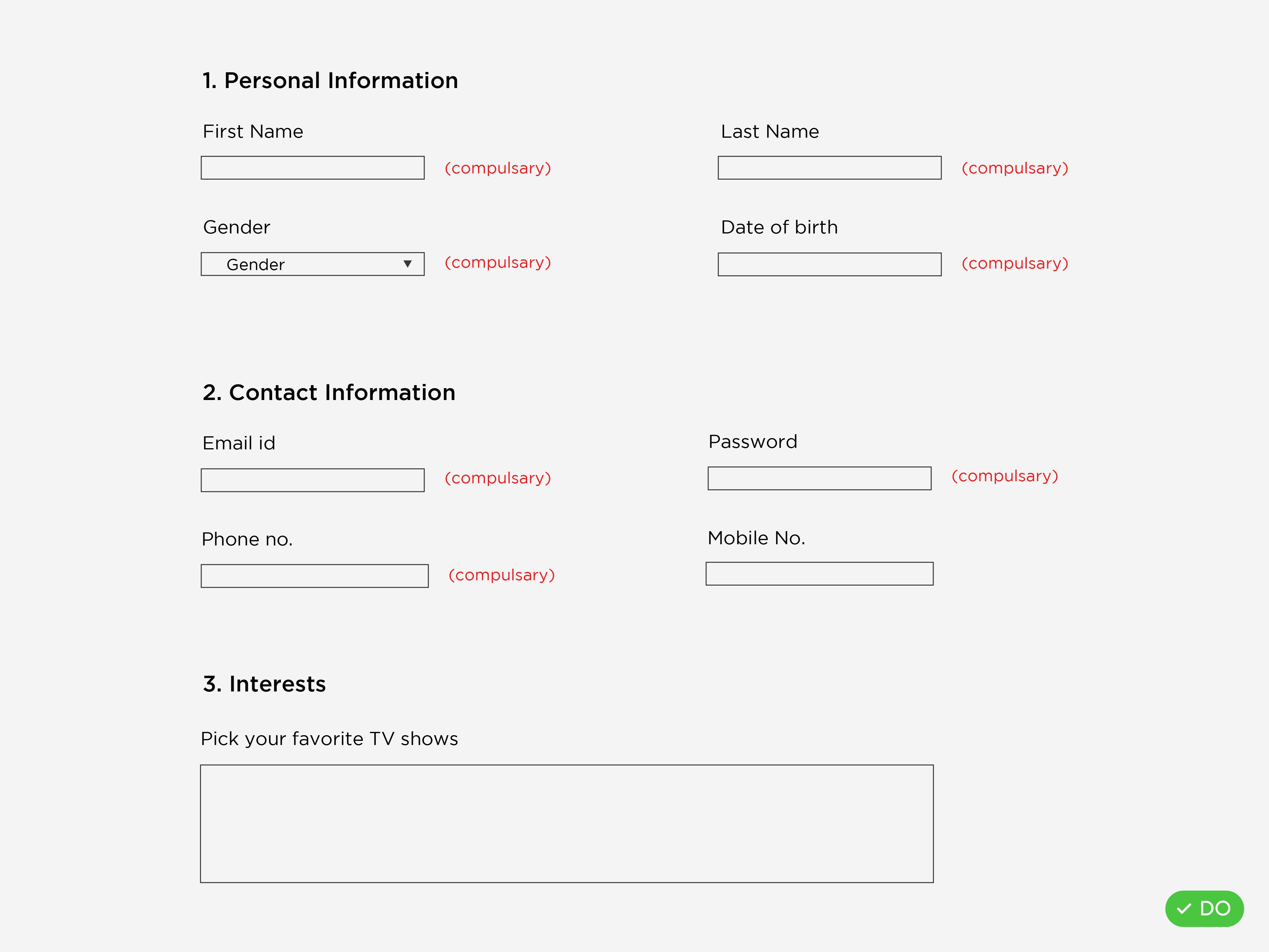 The UX behind designing better forms | by Charmie Kapoor | UX Collective