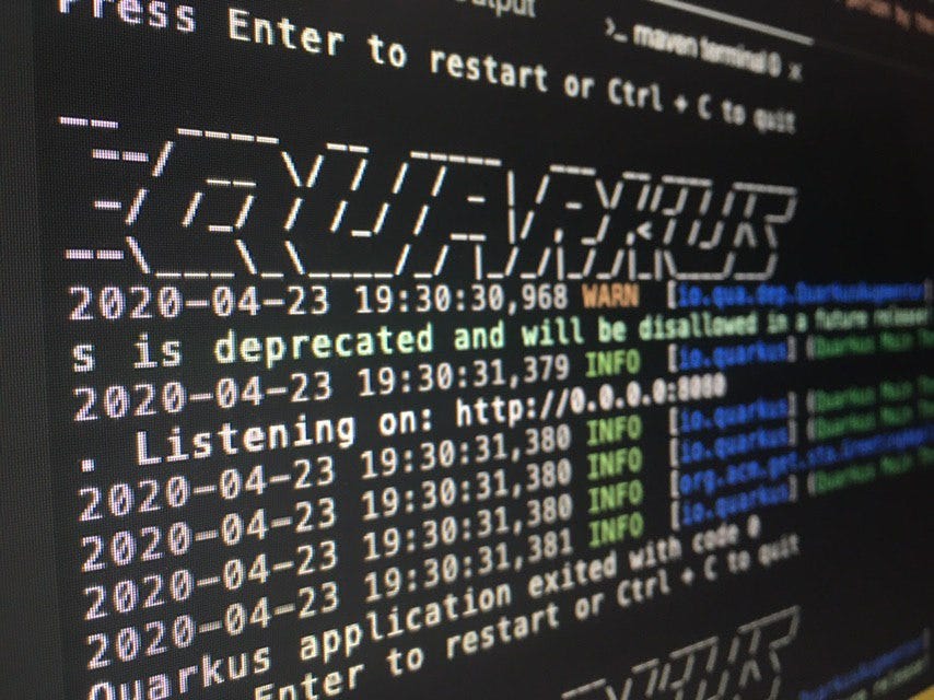 Quarkus command mode feature. Quarkus 1.4.0.CR1 brought to us a… by
