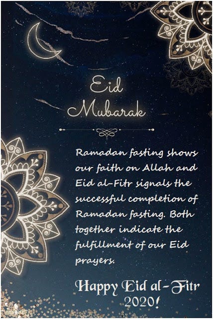 200+ *BEST* Eid Mubarak 2020 Wishes | Happy Eid al-Fitr ...