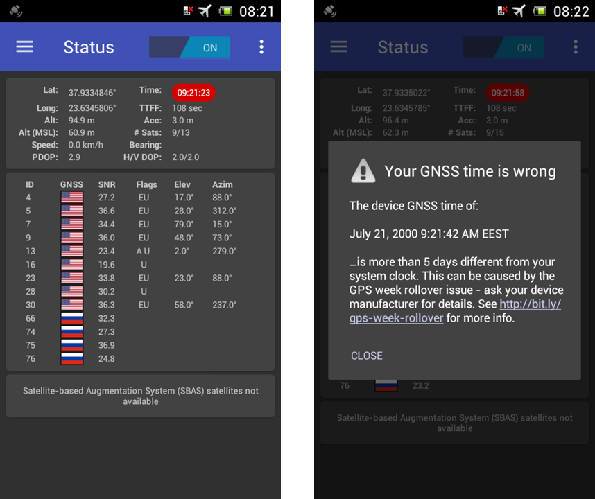 How to detect GPS week rollover problems on Android | by Sean Barbeau |  Medium