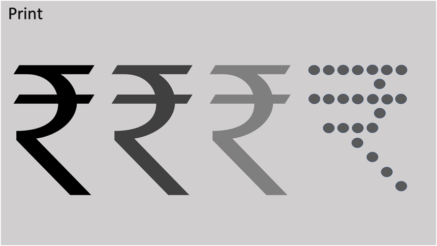 rupee the dotted problem of print by thinkpm medium rupee the dotted problem of print by