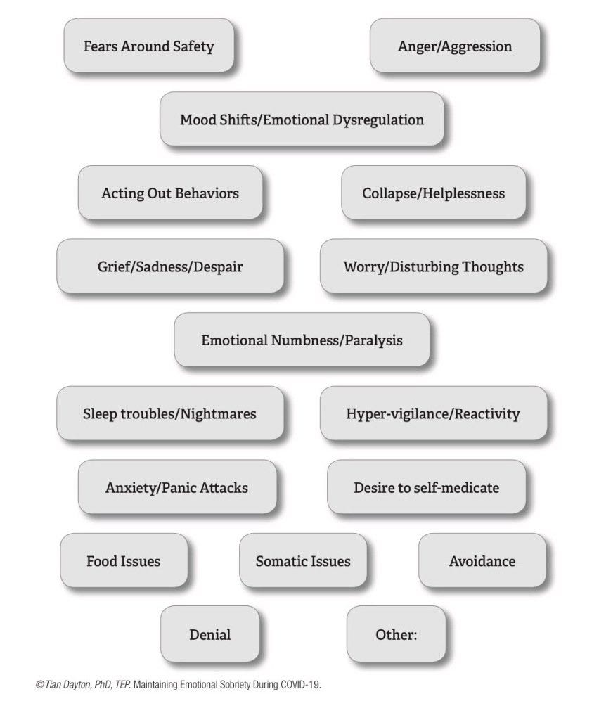 Maintaining Emotional Sobriety During Covid 19 By Tian Dayton Phd Medium