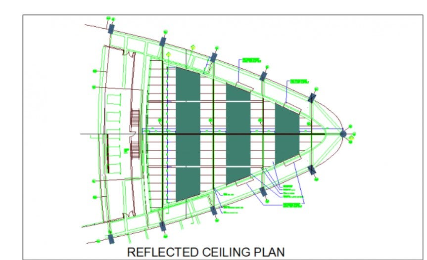 Beam View Of Ceiling Plan Dwg File Cadbull Cadbull Medium