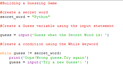 A Guessing Game Series 3 Learning Python Through Projects Pythonbeginnerseries By Aminah Mardiyyah Rufai Medium