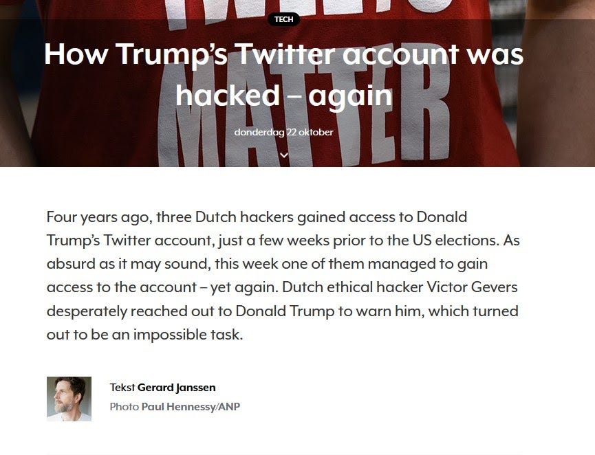 Trump Twitter Hack Hoax Update December 16 By Koen Swinkels Medium