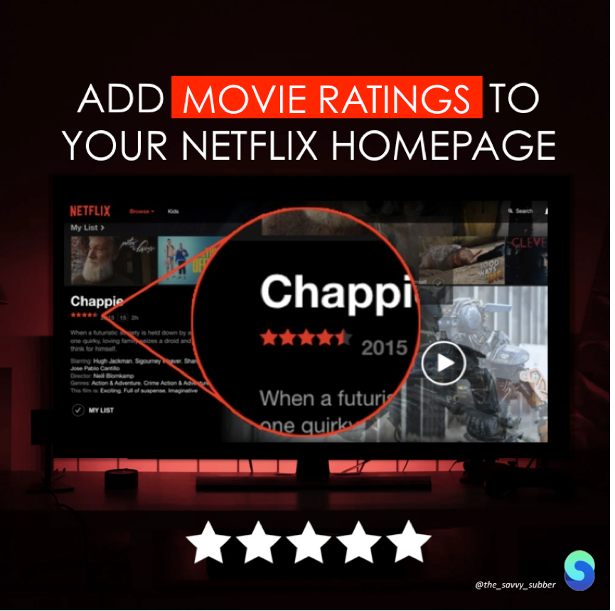 Add Movie Ratings To Your Netflix Screen With Trim Extension Which Is The Best Movie Rating Tool By The Savvy Subber Movie Maniac Medium